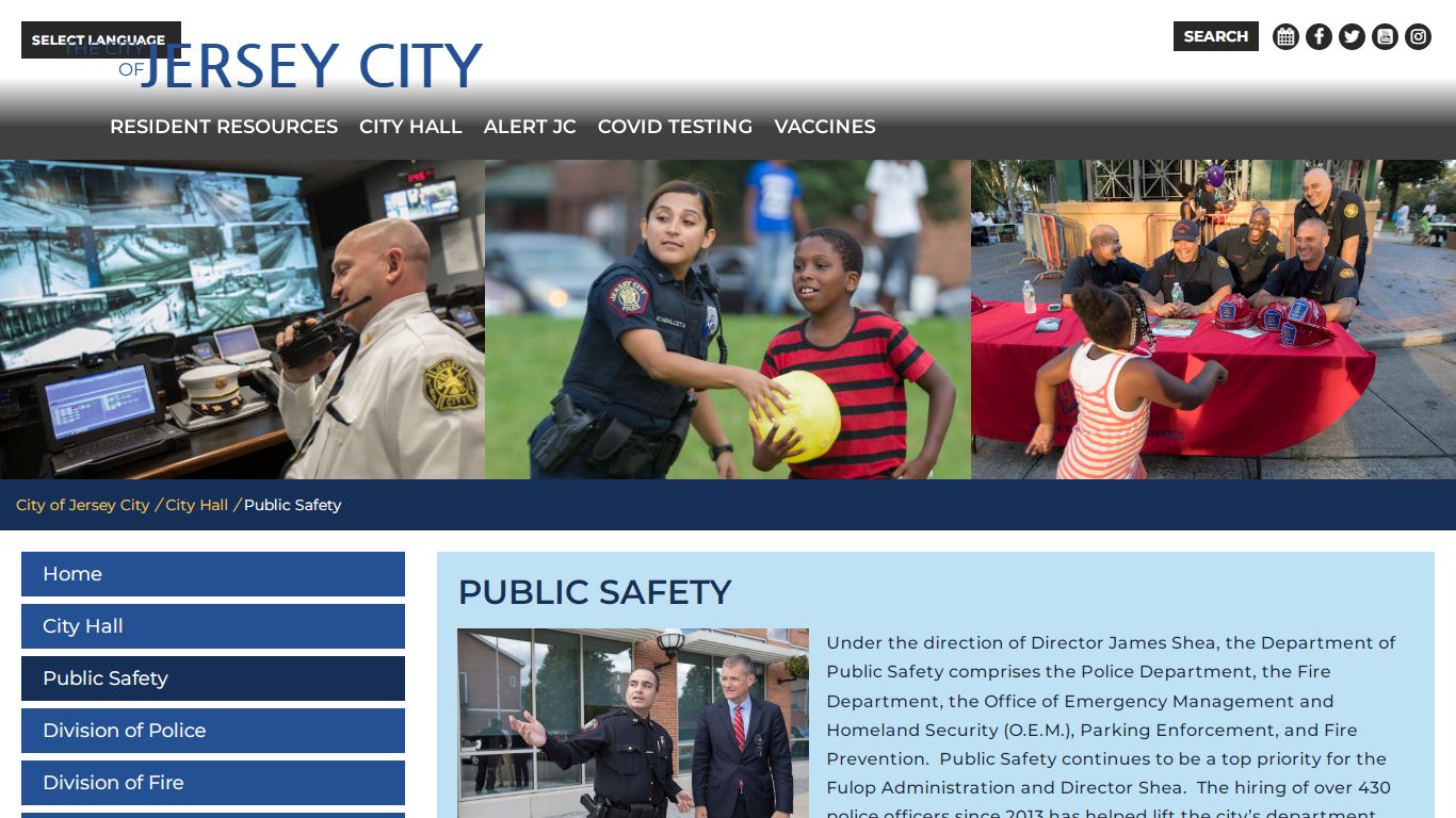 Public Safety - City of Jersey City - Jersey City, New Jersey